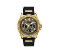 Guess Watches Gents Reloj Hombre Caja De Acero Pulsera Silicona De Color Negro Resistente Al Agua 10 Atm W1132g1