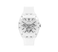 Guess Watches Gents Reloj Hombre Caja De Policarbonato Pulsera Silicona De Color Blanco Resistente Al Agua 5 Atm Gw0203g2
