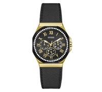 GUESS Watches Ladies Glaze Reloj para Mujer Analógico de Cuarzo con Brazalete de Piel de Vaca GW0753L4