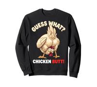 Guess What Chicken Butt Funny Chicken Men Women Kids Sudadera