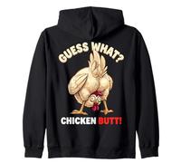 Guess What Chicken Butt Funny Chicken Men Women Kids Sudadera con Capucha