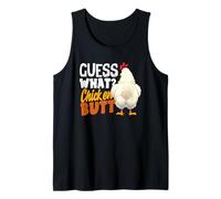Guess What Chicken Butt Funny Retro Humor Broma Niños Camiseta sin Mangas