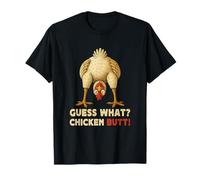 Guess What Chicken Butt Meme Funny Chicken Farmer Camiseta
