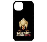 Guess What Chicken Butt Meme Funny Chicken Farmer Carcasa para iPhone 13