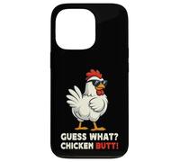 Guess What Chicken Butt Meme Funny Chicken Farmer Carcasa para iPhone 13 Pro