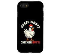 Guess What Chicken Butt Meme Funny Chicken Farmer Carcasa para iPhone SE (2020) / 7/8