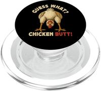 Guess What Chicken Butt Meme Funny Chicken Farmer PopSockets PopGrip para MagSafe