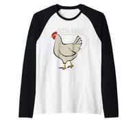Guess What Chicken Farm Pet Chick Eggs Niños Hombres Mujeres Camiseta Manga Raglan