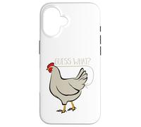 Guess What Chicken Farm Pet Chick Eggs Niños Hombres Mujeres Carcasa para iPhone 16