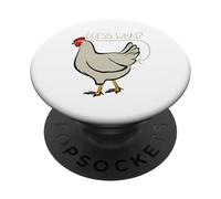 Guess What Chicken Farm Pet Chick Eggs Niños Hombres Mujeres PopSockets PopGrip Adhesivo