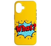Guess What? Cool Pop Art Style Illustration Graphic Designs Carcasa para iPhone 16