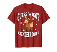 Guess What Reindeer Butt Funny Christmas Camiseta