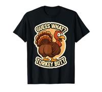 Guess What Turkey Butt Funny Thanksgiving Joke Kids Quote Camiseta
