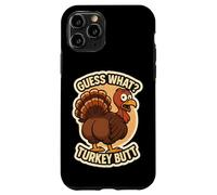 Guess What Turkey Butt Funny Thanksgiving Joke Kids Quote Carcasa para iPhone 11 Pro