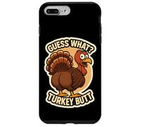 Guess What Turkey Butt Funny Thanksgiving Joke Kids Quote Carcasa para iPhone 7 Plus/8 Plus