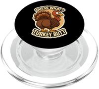 Guess What Turkey Butt Funny Thanksgiving Joke Kids Quote PopSockets PopGrip para MagSafe