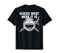 Guess What Week It Is Vintage Shark Lover Shark Meme Camiseta