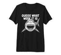 Guess What Week It Is Vintage Shark Lover Shark Meme Camiseta Premium