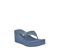 GUESS Women's Demmey Sandal, Denim Blue 400, 6.5 UK