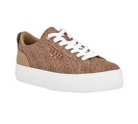 GUESS Zapatillas Genza para mujer, Latte Multi 110, 36.5 EU