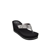 GUESS Sarraly Sandalias de cuña para mujer, 35 EU