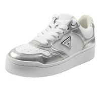 Guess Women's Miram Sneaker, 10 M US, White Silver Multi 142, 36 EU