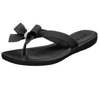 GUESS Women's Tutu Flip-Flop, Black, 41 EU