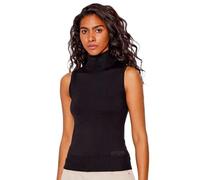 GUESS Women's Zelinda Turtleneck Top Sweater, Jet Black, Large