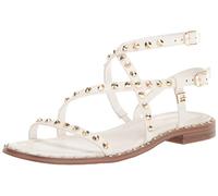 GUESS Yamara, Sandalia Mujer, Blanco 140, 38.5 EU