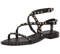 GUESS Yamara, Sandalia Mujer, Negro 001, 39.5 EU