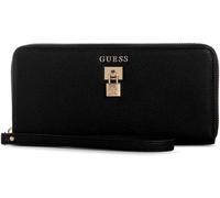 Guess Yesba Logo 4G Maxi Billetera Tipo Sobre Cierre Redondo Mujer Negra
