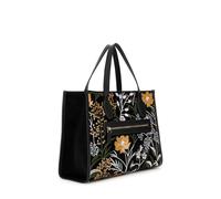 GUESS Zalina 2 Compartment Tote, Bolsa de Mujeres, Negro Multicolor, Talla única
