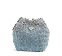 Guess Zalina Bolso de hombro azul claro, aluminio, mujer