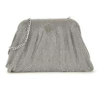 GUESS Zalina Frame Clutch Silver