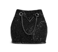 Guess Bolso de hombro Zalina, negro, aluminio, para mujer