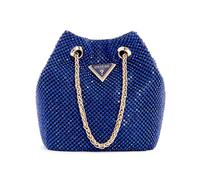 Guess Bolso de hombro Zalina Azul Aluminio Mujer Sapphire