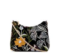 GUESS Zalina Top Zip Shoulder Bag, Bolsa de Hombro Mujer, Negro/Multicolor, Talla única