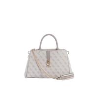 GUESS Zamira Luxury Satchel, Bolso de Mano Mujer, Logotipo Gris Pardo Oscuro, Talla única