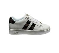 GUESS Zapatillas de mujer Barlie White/Brown, blanco y marrón., 41 EU