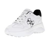 GUESS Zapatillas Deportivas, Blanco con Logo Negro, Suela Gruesa, Estilo Casual (Blanco, Sistema Tallas Calzado EU, Adulto, Números, Mediano, 36)