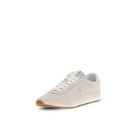 GUESS Zapatillas Deportivas de Ante Beige con Suela de Goma, Cordones Blancos, Estilo Casual Retro (Pink, Sistema Tallas Calzado EU, Adulto, Números, Mediano, 39)