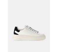 Guess Zapatillas clásicas Mujer, Blanco/Negro FLTELB LEA12 WHBLK (Blanco/Negro, Sistema Tallas Calzado EU, Adulto, Números, Mediano, 38)