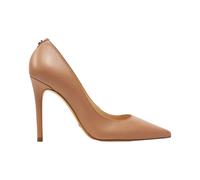 Guess- Zapatos de Tacón de Piel con Punta- Shoes- Mujer- Beige- 39 EU- Zapatos de Tacón de Piel con Punta