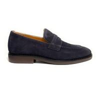 GUESS Zapatos Hombre Mocasín Driftkin de Piel Ante Azul, turquesa, 40 EU