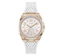 GUESS Zest - Reloj de Silicona para Mujer, Blanco, Clásico