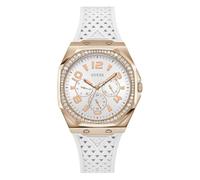 GUESS Zest - Reloj de Silicona para Mujer, Blanco, Clásico