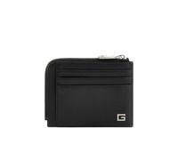 Guess Zurigo Multiple - Tarjetero de piel, color negro