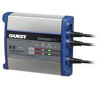 Guest 2711A Guest Cargador de batería Integrado 10A/12V, 2 Bancos, Entrada de 120 V