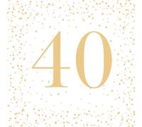 Guest Book - 40th Anniversary: Personalized Book, Gift Idea, Souvenirs & Photos