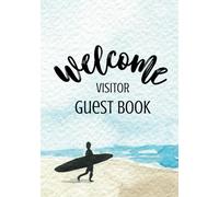 Guest Book for Vacation Homes: Logbook and Notebook for Guest Houses | 7 x 10 in Coastal Themed Hardcover